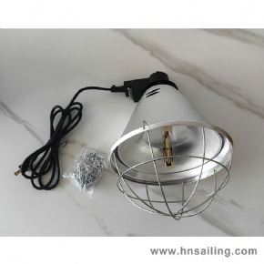 Quartz Infrared Heat Lamp Bulb Lampshade for Poultry&Swine Farms