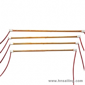Single Tube Gold Color Infrared Heat Lamp Tube Heater