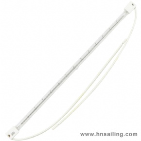 Half White Coated Quartz Glass IR Heat Element Heater For Car Paint Room